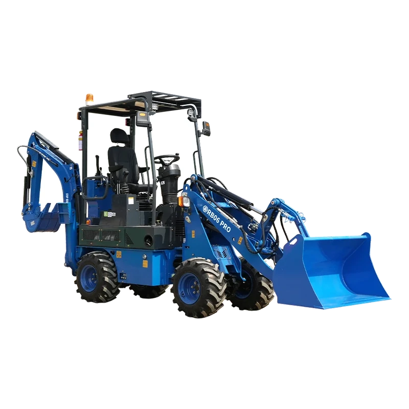 Buldoexcavator Rippa RB06 cu încărcător frontal și braț de săpare